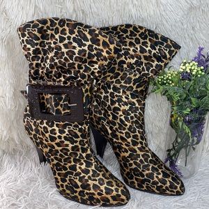 🍂🌻-Animal print ankle boots-🍂🌻